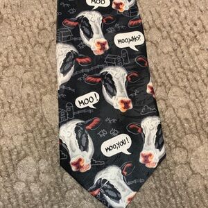 Cow Print Novelty Tie